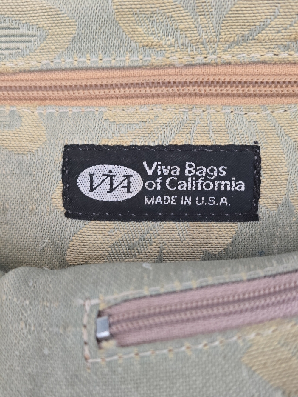 Viva Bags Of California Classic Brown Leather Tote Made In USA - Picture 2 of 13